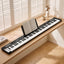 Alpha 88 Key Quad Folding Electronic Keyboard Digital Piano Portable MIDI Bluetooth Black