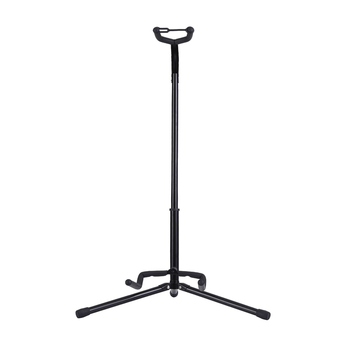 Alpha Iron Adjustable Guitar Stand Folding Instrument Holder Acoustic Bass Rack Black