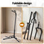 Alpha Iron Adjustable Guitar Stand Folding Instrument Holder Acoustic Bass Rack Black