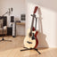Alpha Iron Adjustable Guitar Stand Folding Instrument Holder Acoustic Bass Rack Black