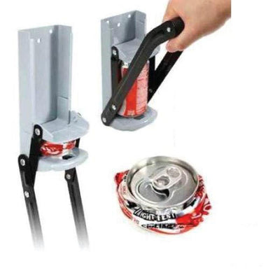 Aluminium Can Crusher - 16oz Beer Soda Smasher - Wall Mount Included Bottle Opener