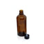 Amber Glass Bottles Empty Round - Spray Dropper Orifice Euro Cap Essential Oil