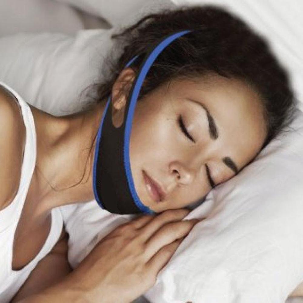 Anti Snoring Aid Adjustable Chin Strap - Jaw Brace Sleep Aid Device