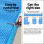 Aqua Buddy Pool Cover 600 Micron Bubble Heat Solar Blanket Blue Silver 8x4.2m