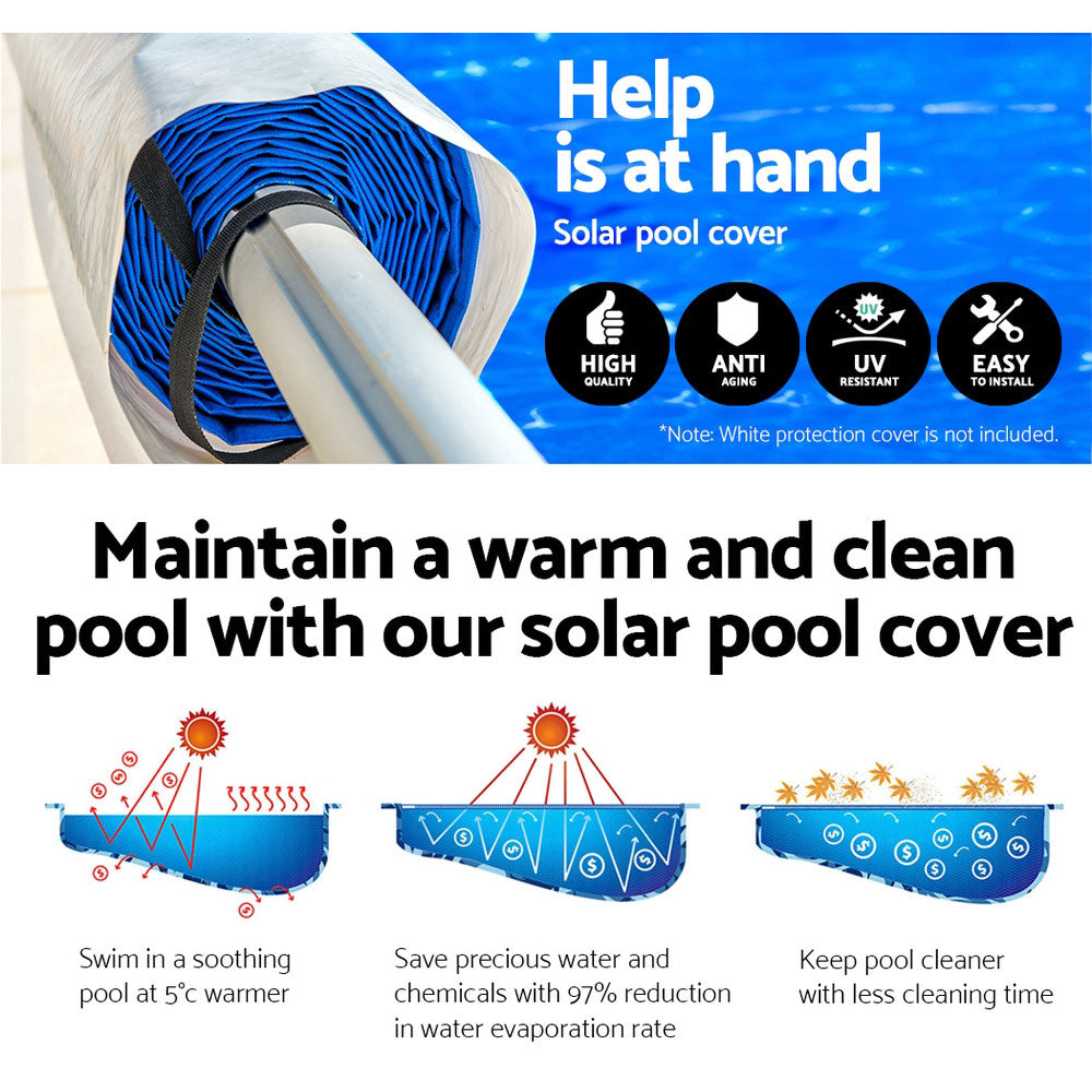 Aquabuddy Pool Cover Covers Solar Roller Blanket 500 Micron Swimming Bubble