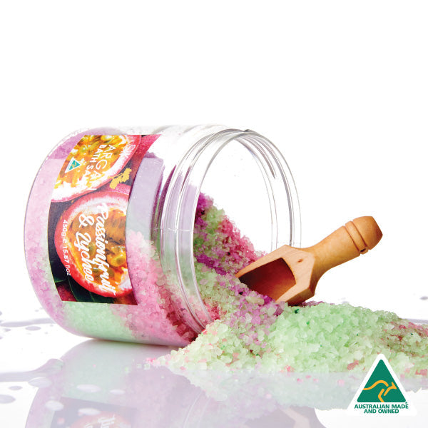 Argan Bath Salts - Passionfruit & Lychee