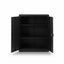 Artiss 100cm Steel Locker Cabinet Filing Mental Storage 100cm 3-Point Lock 2 Adjustable Shelves Black