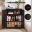 Artiss 100cm Steel Locker Cabinet Filing Mental Storage 100cm 3-Point Lock 2 Adjustable Shelves Black