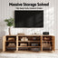 Artiss 180cm TV Unit Scalloped Entertainment Cabinet w/ Adjustable Shelves Wood