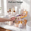 Artiss 2 Pack Clear Pull Out Cabinet Organiser 2 Tier Storage Drawers