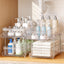 Artiss 2 Pack Clear Pull Out Cabinet Organiser 2 Tier Storage Drawers