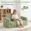 Artiss 2-in-1 Sofa Foam Couch with Side Pocket Light Green