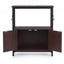 Artiss 20 Gallon Fish Tank Stand 3-Tier Aquarium Stand with Storage Cabinet and Open Shelf Walnut