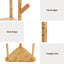 Artiss 2X Clothes Rack Airer Coat Stand 9 Hooks Bamboo