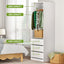Artiss 2X Wardrobe Clothes Closet Storage Organiser Armoire White
