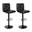 Artiss 2x Bar Stools Kitchen Dining Chairs Gas Lift Stool Leather Black