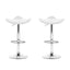 Artiss 2x Bar Stools Leather Gas Lift Chair White