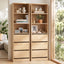 Artiss 2x Chest of 3 Drawers Tallboy Cabinet Pine
