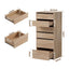 Artiss 2x Chest of 6 Drawers Dresser Tallboy Pine