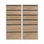 Artiss 2x Chest of 6 Drawers Dresser Tallboy Pine