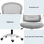 Artiss 2x Mesh Office Chair Computer Gaming Desk Chairs Work Study Mid Back Grey