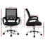 Artiss 2x Mesh Office Chair Mid Back Black
