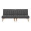 Artiss 2x Sofa Bed Couch Single Seater Fabric Grey