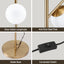 Artiss 3-Light Tree Floor Lamp 165cm Tall Standing Light with Sphere Glass Shades for Modern Homes