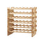 Artiss 36 Bottle Wooden Wine Rack 6 Tier Modular Wine Display Storage Stand Freestanding Holder Natural Pine Wood, 70 x 30 x 70cm