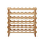 Artiss 36 Bottle Wooden Wine Rack 6 Tier Modular Wine Display Storage Stand Freestanding Holder Natural Pine Wood, 70 x 30 x 70cm