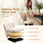 Artiss 3x Bar Stools Counter Chair Kitchen Adjustable Nailhead Trim Velvet Ivory