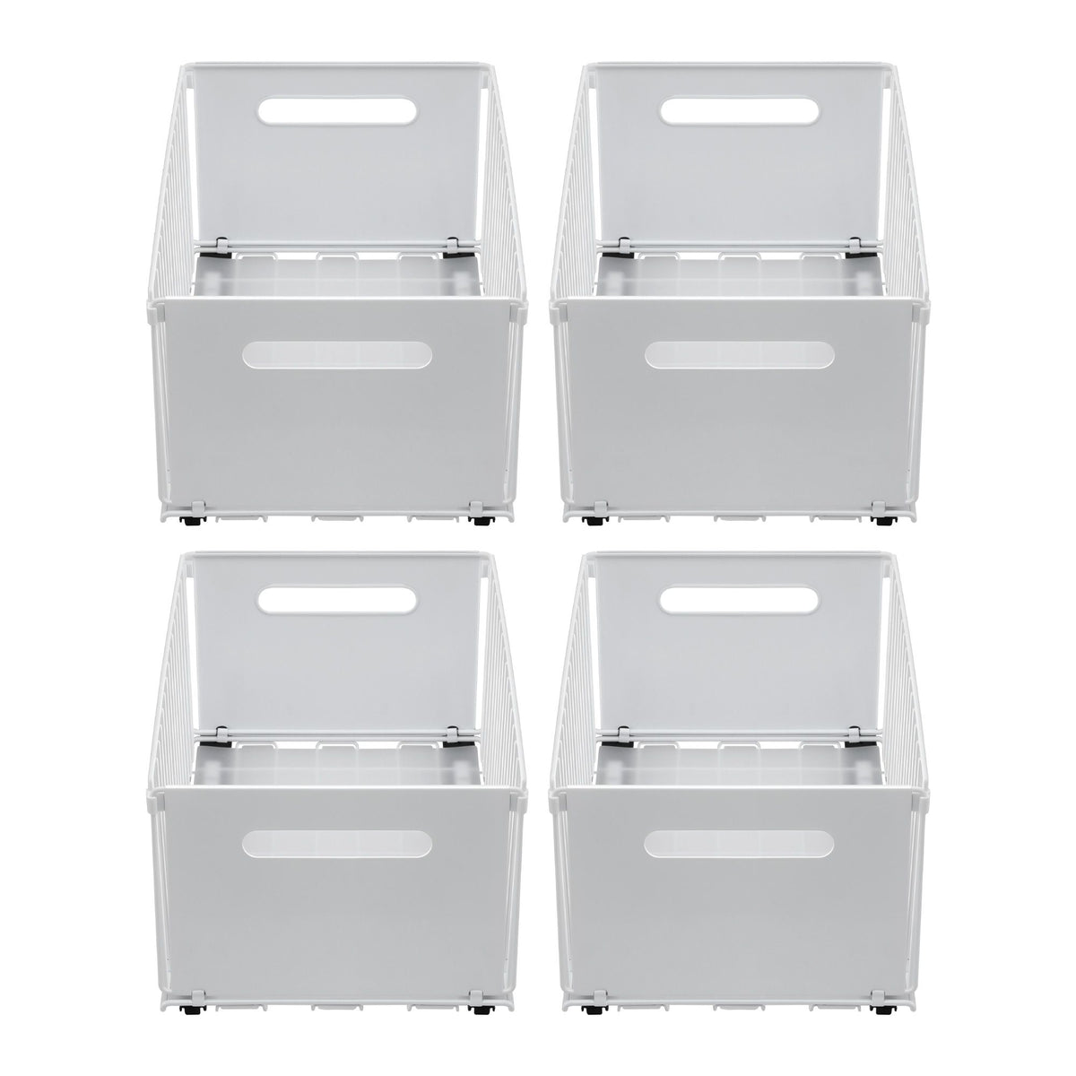 Artiss 4 Pack Pull out Drawers for Cabinets Foldable Slide Out Drawers