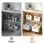 Artiss 4 Pack Pull out Drawers for Cabinets Foldable Slide Out Drawers