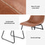 Artiss 4x Dining Chairs Retro PU Leather Kitchen Lounge Cafe Accent Chair Brown