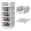 Artiss 5 Pack Stackable Plastic Storage Foldable Closet Organizers
