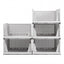Artiss 5 Pack Stackable Plastic Storage Foldable Closet Organizers