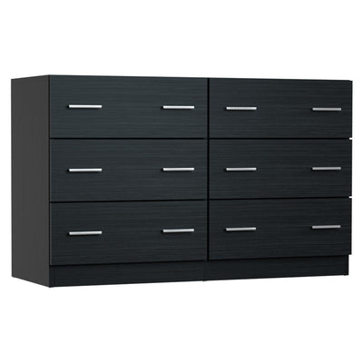 Artiss 6 Chest of Drawers Cabinet Dresser Table Tallboy Lowboy Storage Black