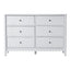 Artiss 6 Chest of Drawers Dresser Lowboy Curved Edge Scalloped White Bedroom