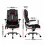 Artiss 8 Point Massage Office Chair PU Leather Black