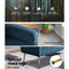 Artiss Armchair Lounge Accent Chairs Armchairs Chair Velvet Sofa Navy Blue Seat