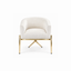 Artiss Armchair Velvet Lounge Accent Chair Nursing Sofa White, Single Sofa Armchair for Living Room, Bedroom, Office and Vanity.