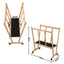 Artiss Art Display Wooden Print Rack with Castors-Canvas Drying & Storage Rack for Panels, Posters, Art Shows & Galleries