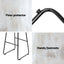 Artiss Bar Stools Kitchen Counter Stools Metal Chairs x2