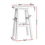 Artiss Bar Stools Kitchen Counter Stools Wooden Chairs White x2