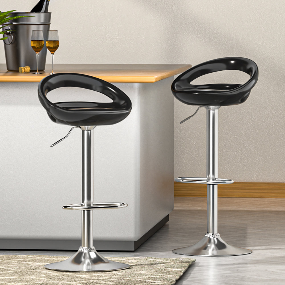 Artiss Bar Stools Kitchen Stool Dining Counter Chairs Gas Lift Swivel x2
