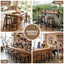 Artiss Bar Stools Set of 2 Kitchen Counter Stools Wooden Industrial Rustic Brown