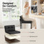 Artiss Bar Stools Set of 4 PU Leather Counter Chairs 65cm Seat Height with Low Back Black