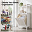 Artiss Bathroom Storage Cabinet Tilt Out Laundry Hamper Tall Organiser White