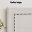 Artiss Bed Frame Bed Head Headboard Queen Fabric - RIVE Beige
