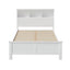 Artiss Bed Frame Double Size Wooden with 3 Shelves Bed Head White